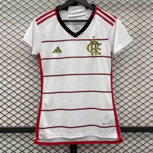 adult Clube de Regatas do Flamengo 2023-2024 womens Shirts Soccer Jersey Shirt Quick Dry Casual Short Sleeve white