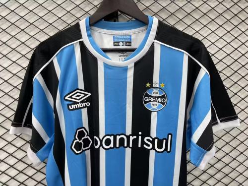 adult Grêmio Foot-Ball Porto Alegrense 2023-2024 Mens Shirts Soccer Jersey Shirt Quick Dry Casual Short Sleeve blue