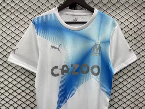 adult Olympique de Marseille 2023-2024 Mens Shirts Soccer Jersey Shirt Quick Dry Casual Short Sleeve white