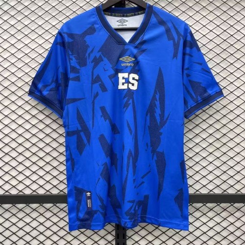 adult El Salvador national football team 2023-2024 Mens Shirts Soccer Jersey Shirt Quick Dry Casual Short Sleeve blue