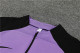 adult Paris Saint-Germain F.C.2023-2024 Mens Soccer Jersey Quick Dry Casual long Sleeve trousers suit purple
