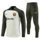 adult FC Barcelona 2023-2024 Mens Soccer Jersey Quick Dry Casual long Sleeve trousers suit white Green