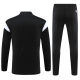 adult Olympique de Marseille 2023-2024 Mens Soccer Jersey Quick Dry Casual long Sleeve trousers suit black