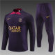 adult Paris Saint-Germain F.C.2023-2024 Mens Soccer Jersey Quick Dry Casual long Sleeve trousers suit purple