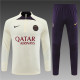 adult Paris Saint-Germain F.C.2023-2024 Mens Soccer Jersey Quick Dry Casual long Sleeve trousers suit white