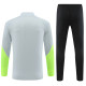adult Paris Saint-Germain F.C.2023-2024 Mens Soccer Jersey Quick Dry Casual long Sleeve trousers suit Fluorescent Green