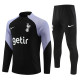 adult Tottenham Hotspur F.C.2023-2024 Mens Soccer Jersey Quick Dry Casual long Sleeve trousers suit Black