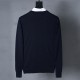 Men's casual embroidery Long sleeve Sweater blue-red 6002
