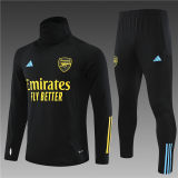 adult Arsenal F.C. 2023-2024 Mens Soccer Jersey Quick Dry Casual long Sleeve trousers suit baby black