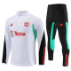 adult Manchester United F.C.2023-2024 Mens Soccer Jersey Quick Dry Casual long Sleeve trousers suit white