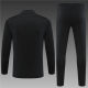 adult Real Madrid CF 2023-2024 Mens Soccer Jersey Quick Dry Casual long Sleeve trousers suit Black