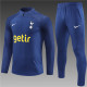 adult Tottenham Hotspur F.C.2023-2024 Mens Soccer Jersey Quick Dry Casual long Sleeve trousers suit Blue