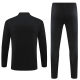adult Manchester United F.C.2023-2024 Mens Soccer Jersey Quick Dry Casual long Sleeve trousers suit black