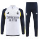 adult Real Madrid CF 2023-2024 Mens Soccer Jersey Quick Dry Casual long Sleeve trousers suit White