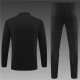 adult Manchester United F.C.2023-2024 Mens Soccer Jersey Quick Dry Casual long Sleeve trousers suit black