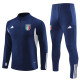 adult Italy national football team 2023-2024 Mens Soccer Jersey Quick Dry Casual long Sleeve trousers suit blue