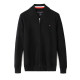 Men's casual embroidery Long sleeve zipper Sweater 2020