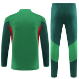 adult Mexico national football team 2023-2024 Mens Soccer Jersey Quick Dry Casual long Sleeve trousers suit green