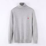 Men's casual embroidery Long sleeve High collar Sweater