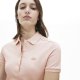 women's Adult casual Embroidery Short Sleeve polo skirt Light Pink 72238