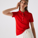 women's Adult casual Embroidery short sleeved polo shirt Red 2239
