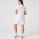 women's Adult casual Embroidery Short Sleeve polo skirt white 72238