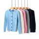 women's casual embroidery wool Long sleeve Cardigan Sweater 7001