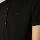 women's Adult casual Embroidery short sleeved polo shirt black 2239