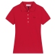 women's Adult casual Embroidery short sleeved polo shirt Red 2239