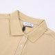 women's Adult casual Embroidery short sleeved polo shirt light brown 2239