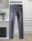 Men's Casual Stretch denim pants grey 3329