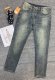 Men's Casual Stretch denim pants blue 333