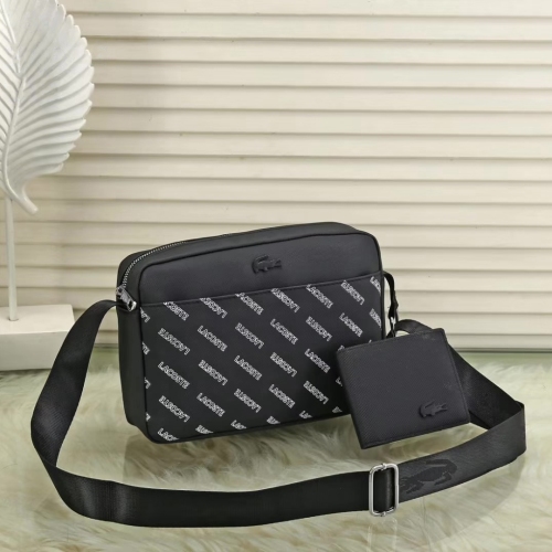 Men's  Signature Print Crossover Bag with Foldable Card Wallet 236