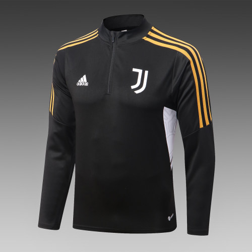 adult Juventus F.C. 2023-2024 Mens Soccer Jersey Quick Dry Casual long Sleeve trousers suit black