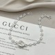 925 silver Snowflake Double G Pendant Bracelet adjustable jewelry S0030