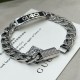 925 silver Wide plate enamel Bracelet jewelry S0094