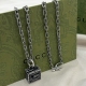 925 silver Square G hollow pendant Necklace jewelry p0010