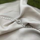 Original 1:1 925 silver Snowflake Double G Pendant Bracelet adjustable jewelry S0030