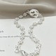 925 silver Snowflake Double G Pendant Bracelet adjustable jewelry S0030