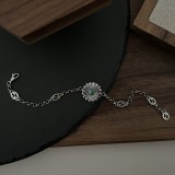 925 silver Double G Flowers Bracelet  jewelry