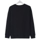 Men's casual SWAN print Long sleeve Sweatshirt black C09