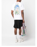23SS adult Cotton casual castle Print short sleeved Crewneck t shirt Tees Clothing oversized white 8211