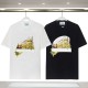 23SS adult Cotton casual floor Print short sleeved Crewneck t shirt Tees Clothing oversized white 8212