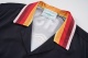 Men's casual Cotton fruit Print Long sleeve Jacket black 9626