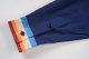 Men's casual Cotton Print Long sleeve Jacket blue 9629