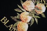Men's casual Cotton fruit Print Long sleeve hoodies black C559
