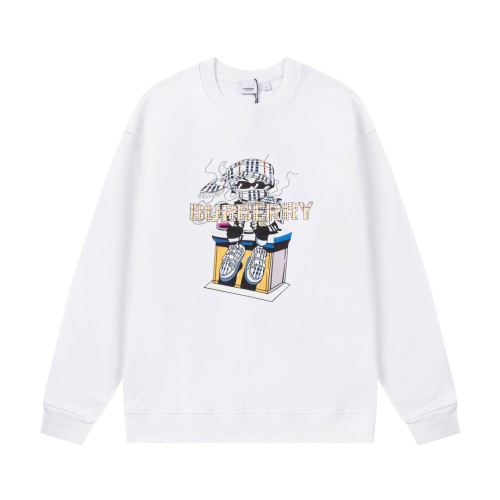 Men's casual Cotton character Print Long sleeve Sweater white