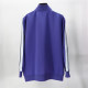 Men's casual Cotton Print Long sleeve Jacket set Deep purple 6001