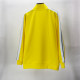 Men's casual Cotton Print Long sleeve Jacket set yellow 6001