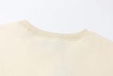 Men's casual Cotton Alphabet Print Long sleeve Sweater apricot